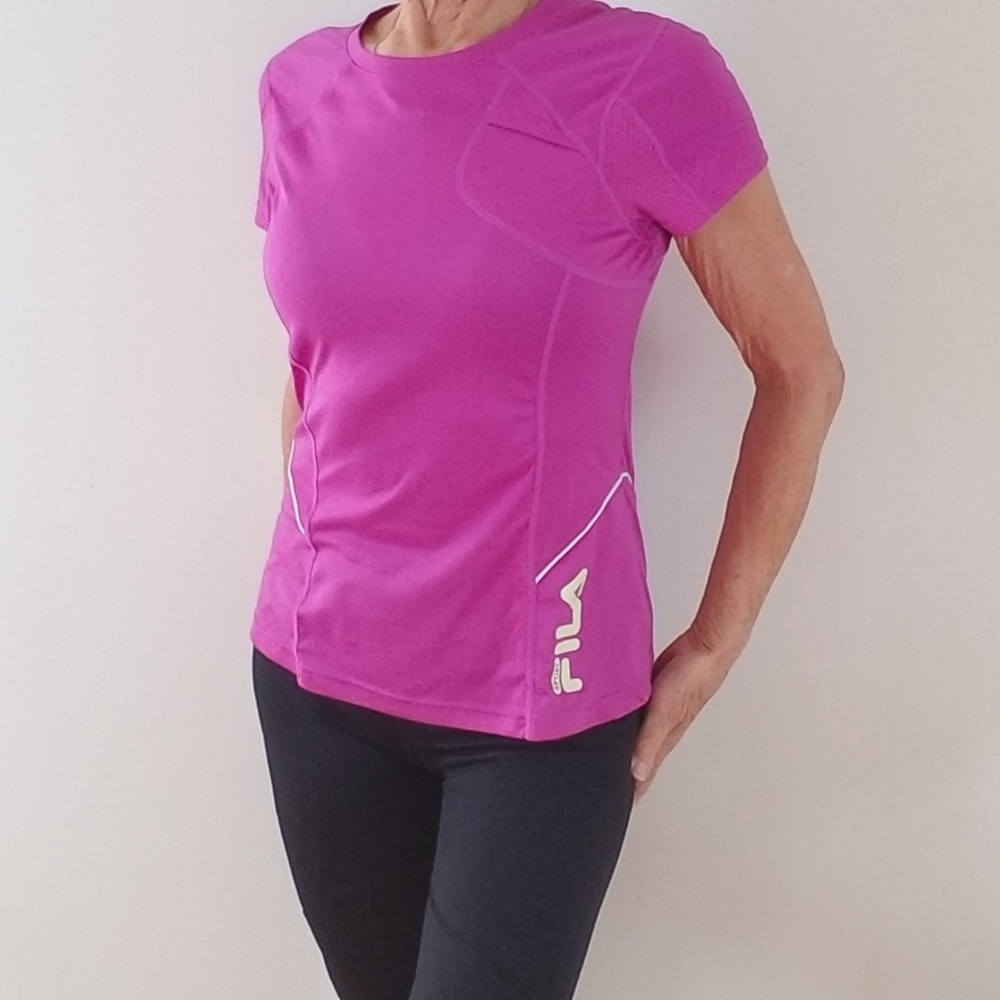 Fila Sport Women's Running Magenta Shirt